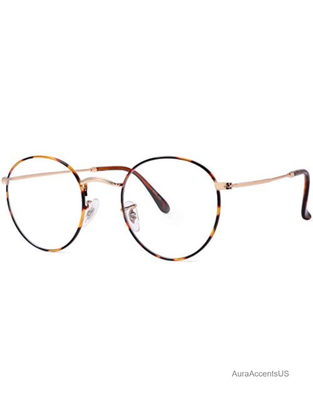 Round Metal Eyeglasses Frames Clear Lens Retro Vintage Unisex
